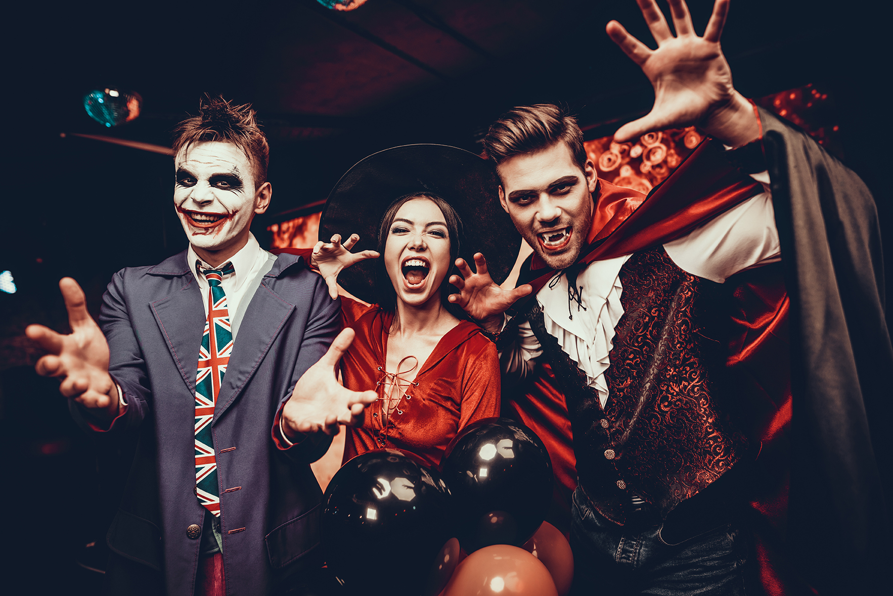 3 people in halloween costume